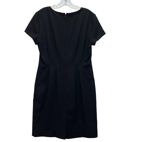 ATRIUM COLLECTION | 90s Scoop Neck Short Sleeve Knee Length Sheath Dress Size 8 - Picture 6 of 15